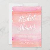 トレドニーウォーターカラーブライダルシャワー招待 招待状 (正面)