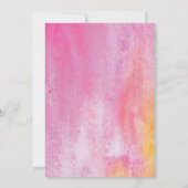 トレドニーウォーターカラーブライダルシャワー招待 招待状 (裏面)