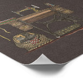 トレドル裁縫マシーン&子猫 ポスター (角)