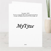 トレドール1873 カード (裏面)