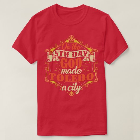 トレド市スペイン Tシャツ (デザイン正面)