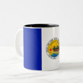 トレド市旗 ツートーンマグカップ (正面左)