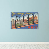 トレド,オハイオ大レターシーントレド, OH 2 キャンバスプリント (インサイチュ (ウッドフロア))