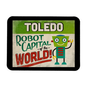 トレド・オハイオ・ロボット – おもしろいヴィンテージ マグネット