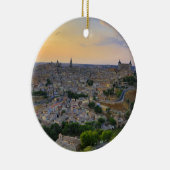 トレド・スペインの日没の景色 セラミックオーナメント (右)