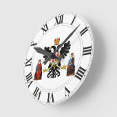トレド（スペイン）紋章 ラウンド壁時計 (傾斜)