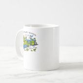 トレニノサウルス伸展 コーヒーマグカップ (正面左)