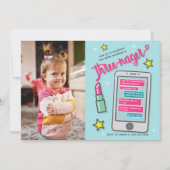 トレネガー第3誕生日フォトターニング3 招待状 (正面)