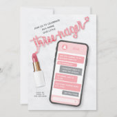 トレネージガールズサードゥ誕生日招待状 招待状 (正面)