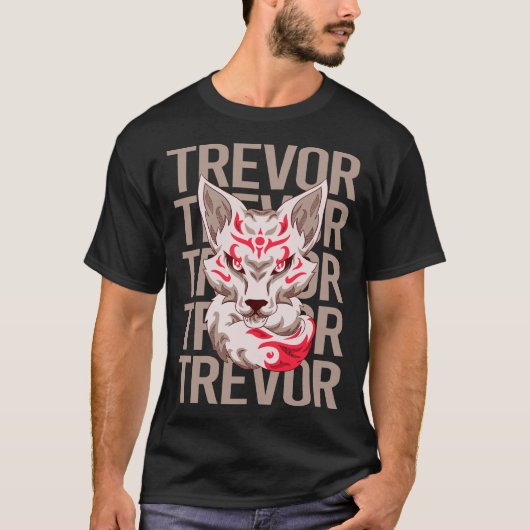 トレバーさんのキツネ顔 Tシャツ (正面)