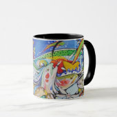 トレバーHawkins著"Piscatorial Kalidescope" マグカップ (正面右)