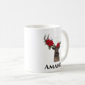 トレパーソナライズされたンデリ – クリスマスライトコーヒーマグ コーヒーマグカップ (正面右)