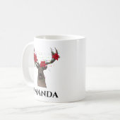 トレパーソナライズされたンデリ – クリスマスライトコーヒーマグ コーヒーマグカップ (正面左)