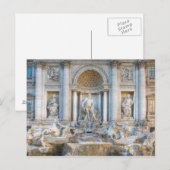 トレビの泉(イタリアンFontana di Trevi) 5 ポストカード (正面/裏面)