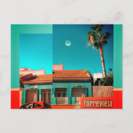 トレビエハ、アリカンテ、オレンジとトルコワーズ ポストカード
