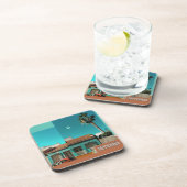 トレビエハinオレンジとターコイズ コースター (右側)