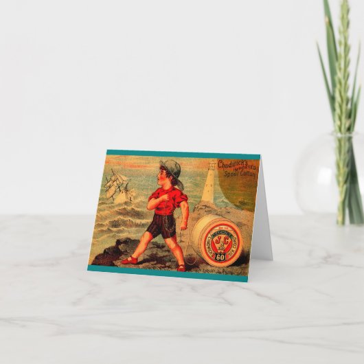 トレビクトリアンードカードチャドウィックの巻き綿 ノートカード (正面)