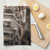 トレビファウンテンローマイタリアトラベル キッチンタオル (四つ折り)