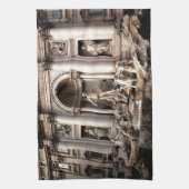 トレビファウンテンローマイタリアトラベル キッチンタオル (縦)