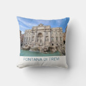 トレビファウンテンローマイタリアホリデーパノラマ クッション (正面)