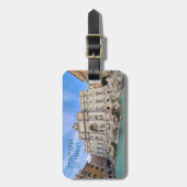 トレビファウンテンローマイタリアホリデーパノラマ ラゲッジタグ (正面縦)