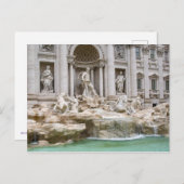 トレビファウンテンローマイタリア風光明媚なポストカード ポストカード (正面/裏面)