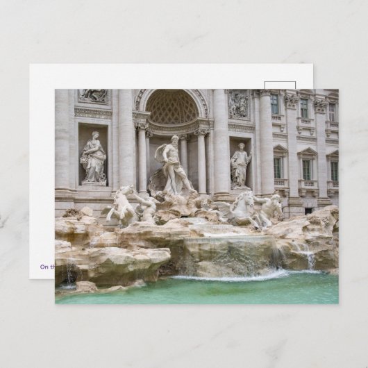 トレビファウンテンローマイタリア風光明媚なポストカード ポストカード (正面/裏面)