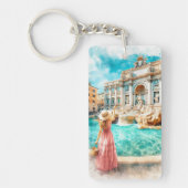 トレビファウンテンローマイタリア キーホルダー (正面)