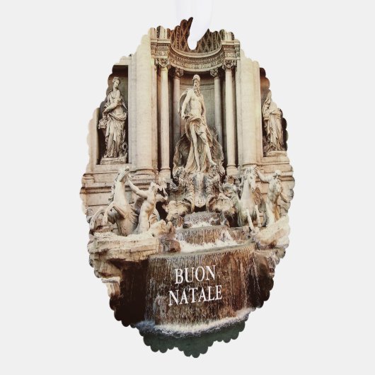 トレビファウンテン紙クリスマスフォトオーナメント オーナメントカード (右)