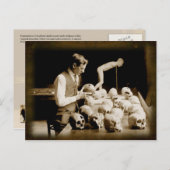 トレフィン化されたヒトスカル ポストカード (正面/裏面)