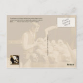 トレフィン化されたヒトスカル ポストカード (裏面)