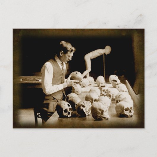 トレフィン化されたヒトスカル ポストカード (正面)