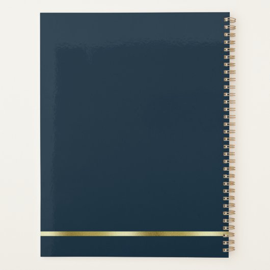 トレブルエレガントクレフ、 音符記号音楽2026年プランナー プランナー手帳 (裏面)