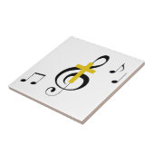 トレブルクレフ、 音符記号とクロス タイル (側面)