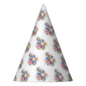 トレブルクレフ、 音符記号とピンクローズ パーティーハット (左)