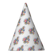 トレブルクレフ、 音符記号とピンクローズ パーティーハット (右)