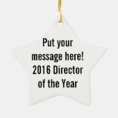 トレブルクレフ、 音符記号スター | ミュージシャン セラミックオーナメント (裏面)