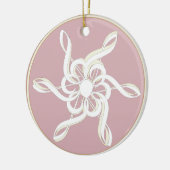 トレブルクレフ、 音符記号スノーフレークミュージカルオーナメント セラミックオーナメント (左)