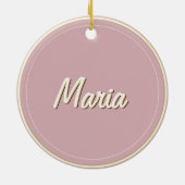 トレブルクレフ、 音符記号スノーフレークミュージカルオーナメント セラミックオーナメント (裏面)