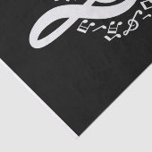 トレブルクレフ、 音符記号ティッシュペーパー音楽ギフトラップの切り離し 薄葉紙 (詳細)