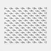 トレブルクレフ、 音符記号ミュージカルフリースブランケット フリースブランケット (正面(横))