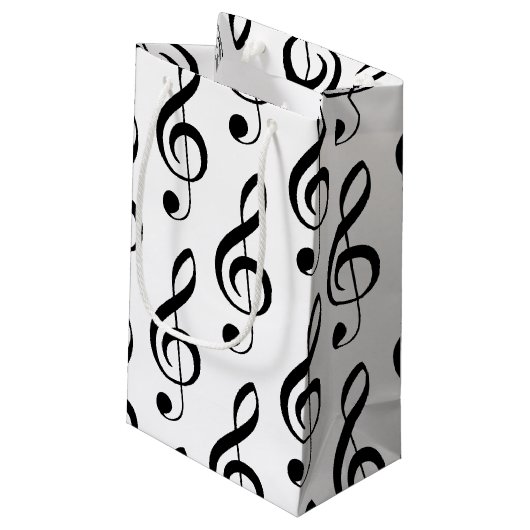トレブルクレフ、 音符記号ミュージカル抱き枕 スモールペーパーバッグ (裏面アングル)