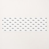 トレブルクレフ、 音符記号ミュージカル白黒シンガーヨガマット ヨガマット (裏面(横))