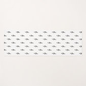 トレブルクレフ、 音符記号ミュージカル白黒シンガーヨガマット ヨガマット (正面(横))