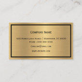 トレブルクレフ、 音符記号ミュージシャンミニマリスト 名刺 (裏面)