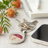 トレブルクレフ、 音符記号ヴィンテージ音楽 キーホルダー (側面)