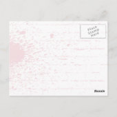 トレブルクレフ、 音符記号赤いスクロール加工ソル注記鍵 ポストカード (裏面)