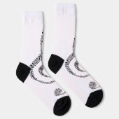 トレブルクレフ、 音符記号 ソックス (右)