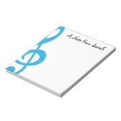 トレブルクレフ、 音符記号 ノートパッド (回転)