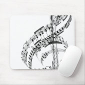 トレブルクレフ、 音符記号 マウスパッド (マウス)